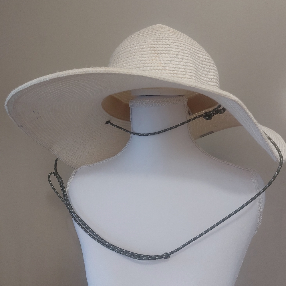 Columbia Cream Wide-Brim Hat